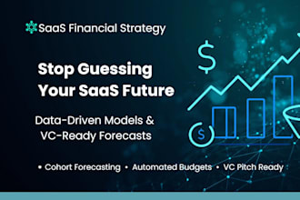 build saas financial model and cohort analytics dashboard