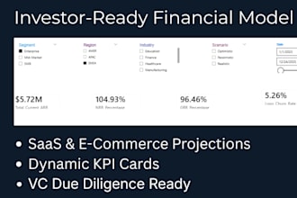 build investor ready saas and ecommerce financial models