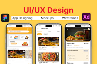 provide mobile app ui ux design, mockups and wireframes