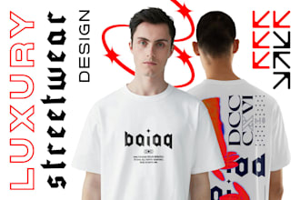 design luxury streetwear t shirt for your clothing brand