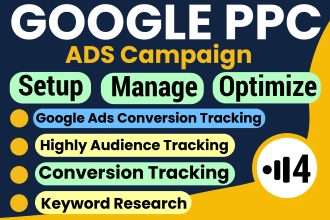 set up google leads, display, and ppc ad campaigns, as well as conversion