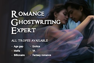 write romance ebook for amazon, romance ghostwriter