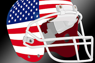 nfl helmet vector illustration