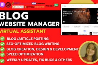 be your wordpress blog manager and blog writer