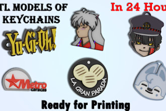 make keychains for 3d printing in 24 hours