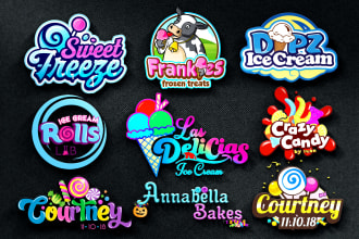 do ice cream, candy, chocolate, bakery, sweets, or food logo