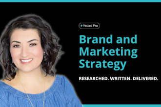 create a brand or marketing strategy and action plan