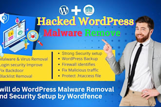 do wordpress malware removal and security setup by wordfence