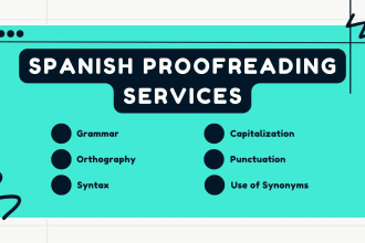 proofread and correct your text in spanish as native speaker
