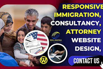 design responsive immigration consultant attorney website