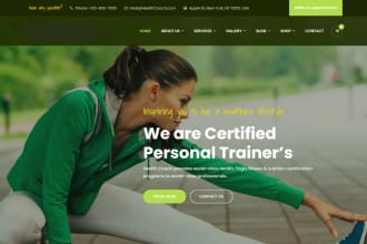 build health coach website, personal life coach website, consulting website