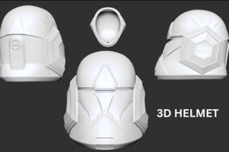 sculpt 3d helmet 3d mask 3d props 3d costume for 3d printing