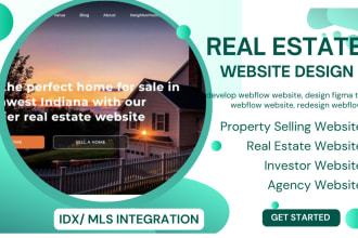 design real estate idx website, mlx website, idx website, wordpress website