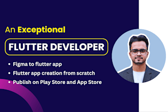 be your full stack flutter developer, convert figma to flutter, flutter frontend