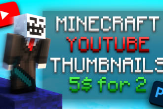 make the best minecraft thumbnails