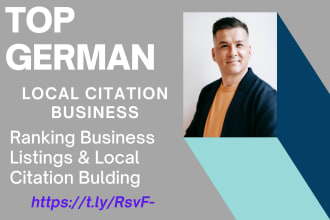 do 150 live german local citations backlinks for germany