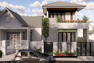 create photorealistic architectural 3d exterior and interior renders
