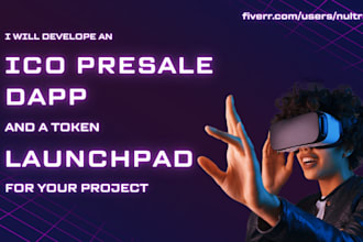 develop an ico presale dapp and defi launchpad