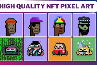 create you an entire custom pixel art nft collection