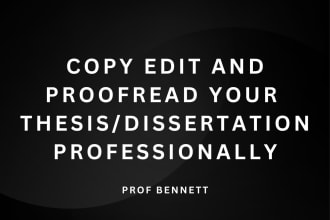 copy edit and proofread your thesis or dissertation