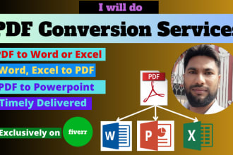 convert pdf to word, excel, google docs etc
