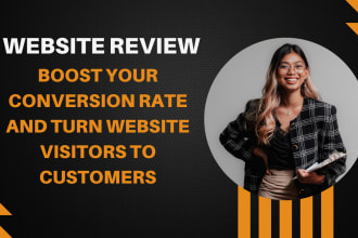 review your website user experience and suggest improvements