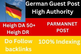 do high quality german guest posts on dofollow da50 sites