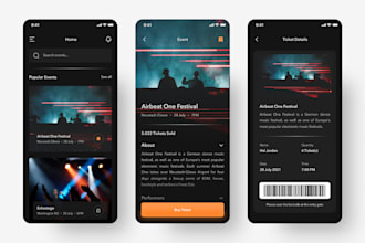 develop event booking app, conference app, ticket booking app, hotel booking app