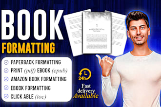 do amazon kdp book formatting, paperback and ebook