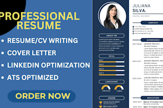 do executive resume writing, ats resume, cl and linkedin