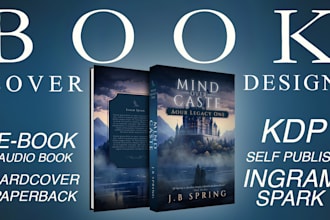 create paperback and hardcover book cover art and designs