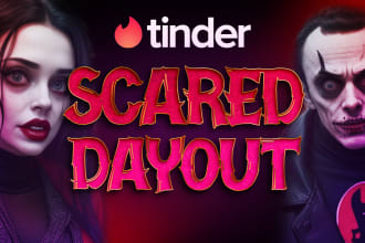 create eye catchy horror thumbnail design for your youtube