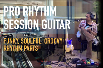 be your pro rhythm session guitarist, funky and soulful