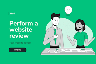 test your website and give you a feedback