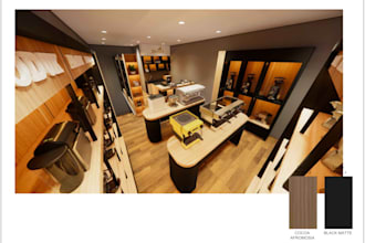 custom shops furniture and layout 2d 3d with animations