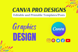 be your canva graphic designer, canva design expert or canva expert logo maker