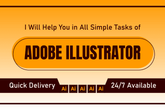 do all simple tasks of adobe illustrator