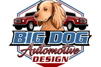 design a professional modern dog logo