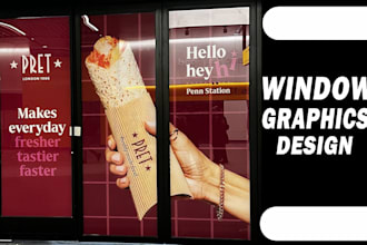 create eye catching shop front or storefront window graphics vinyl stickers