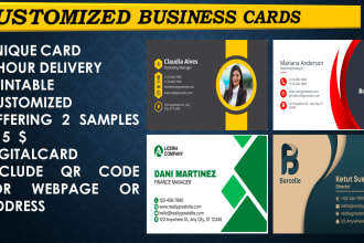 design unique business and visiting card