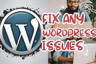 fix your wordpress issues, errors, bugs, provide wp help