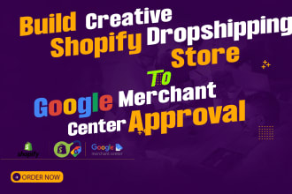 build shopify store to get google merchant center approved, fix gmc