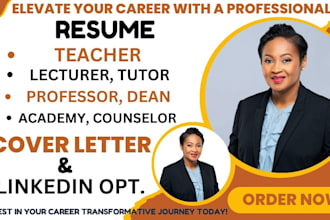write teacher, online instructor and adjunct professor professional resume
