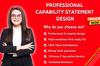 do attractive, unique, government capability statement design