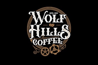 make a awesome steampunk and vintage logo design
