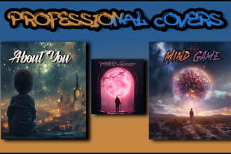 design unique album cover, single cover or music art