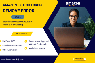 fix amazon 5665 error and get brand approval, gtin exemption