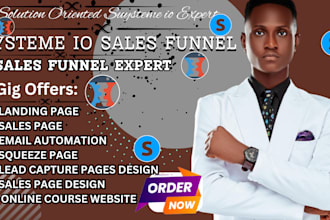 build unbounce systeme io sales funnel, carrd website design, wix landing page