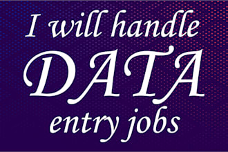handle data entry, copy and paste, and excel data entry