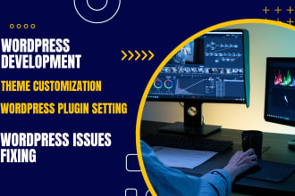 modify wordpress plugin,wordpress theme customization and fix website issues